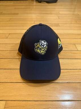 CapAmerica Michigan Wolverines Flint Navy Mesh Trucker Hat